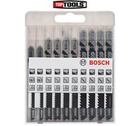 Bosch 10 Piece Wood Cutting Jigsaw Blade Set