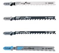 Bosch 2607010904"Tough Box" Jigsaw Blade-Set with Single Lug Shank, 0 V, Black/Silver, Set of 40 Piece