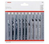 Bosch 2607011169 Wood Jigsaw Blade Set 10-Piece Coarse to Fine Cuts