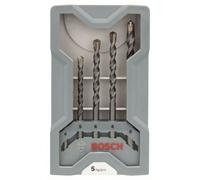 Bosch 2607017080 Concrete Drill CYL-3 Set, Silver Percussion, 5 Pieces, 4 - 8 mm