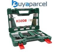 Bosch 2607017193 83-Piece V-Line Tin Drill Bit Set Led Torch Adjustable Spanner