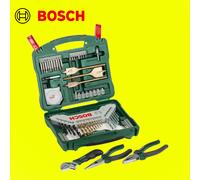 Bosch 2607017197 Universal X-Line Titanium Drill and Bit Set - Green/Grey (70-Piece)