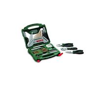 Bosch 2607017197 Universal X-Line Titanium Drill and Bit Set - Green/Grey (70-Piece)
