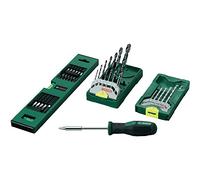 Bosch 2607017200 "Mini-X-Line" Spirit Level with Hand Screw Driver, 0 V, Green/Silver/Black