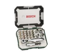 Bosch 2607017322 Screwdriver Bit And Ratchet Set, 26 Piece Bpa607017322