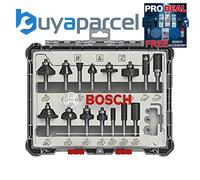 BOSCH 2.607.017.473 (15pc) 1/4" router cutters