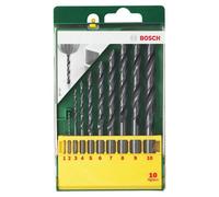 Bosch 2607019442 10 Piece Hss-R Drill Bit Set