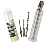 Bosch 2607019455 SDS-Plus Chisel/Hammer Drill Bit Set, Grey, 5-Piece