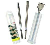Bosch 2607019457 3-Piece SDS Plus Chisel Set, Silver