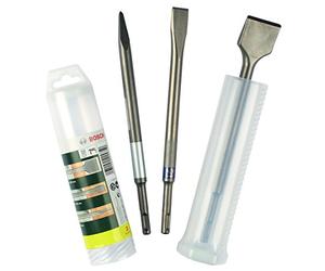 Bosch 2607019457 3-Piece SDS Plus Chisel Set, Silver