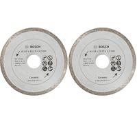 Bosch 2607019471 Diamond Cutting Disc for 110 mm Diameter Tiles (Pack of 2)