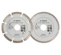 Bosch 2607019478 Diamond Cutting Disc Tiles Construction 2 Pcs