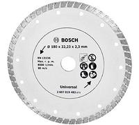 Bosch 2607019482 "Turbo" Diamond Cutting Disc, Silver, 180 mm