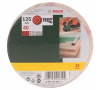Bosch 2607019491 Sanding Sheet Set for Random Orbit Sanders (25-Piece)