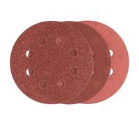 Bosch 2607019496 25 Random Orbit Sanding Sheets, Dia.115mm, 80-240 Grit, Red