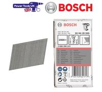 Bosch Professional 2000x Finish Nails SK64 20G (1.6/16 g 20°, 2.8x1.35x50 mm, Galvanised, Accessories for Nail Guns, Pneumatic Nailers)