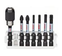 Bosch Professional Accessories 2608522327 Bosch Professional 7-Piece Set Screwdriver Set (Impact Control, T/PZ/PH bit Length: 25 mm, Universal Holder