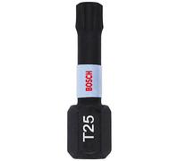 Bosch Impact Control Torsion Torx Screwdriver Bits T25 25mm Pack of 2