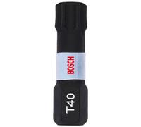Bosch Impact Control Torsion Torx Screwdriver Bits T40 25mm Pack of 2