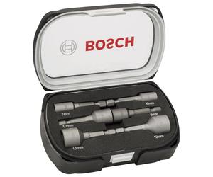 Bosch 2608551079 Nutsetter Set, 50mm, 6mm/7mm/8mm/10mm/12mm/13mm, Grey, 6 Pcs