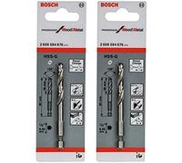 Bosch 2608584676 HSS-G Pilot Drill Bit, 135° Split Point, 45Cm X 40Cm X 25Cm, Si