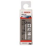 Bosch Professional 2608585877 10pc. HSS-Co Metal Drill Bit (stainless steel, 3.2 x 36 x 65 mm, accessory drill driver), Bronze