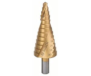 Bosch 2608587430 4/6/8/10/12/14/16/18/20/22/24/26/28/30 mm HSS-TiN Step Drill Bit