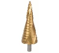 Bosch 2608587434 Step Drill HSS-TiN Triangle Shank M10 - M40 x 125.5mm
