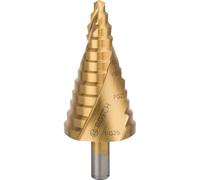 Bosch 2608587435 6/9/12.5/15.2/18.6/20.4/22.5/26/28.3/30.5/34/37 mm HSS-TiN Step Drill Bit