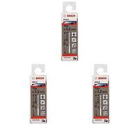Bosch 2608595056 Din338 HSS-G Metal Drill Bit, 3.2mm x 36mm x 65mm, Silver (Pack of 3)
