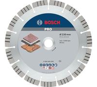 Bosch 2608602645 Diamond Cutting Disc, 230mm, 60 Grit, for Stone, Angle Grinder, Silver/Grey