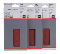 Bosch 2608605304 Sanding Sheet (10) Hook & Loop 80 Grit 93 x 186mm