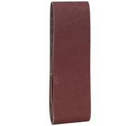 Bosch 2608606002 Sanding Belt, 60mm x 400mm, G80 Grit, Red, Pack of 3
