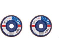 Bosch 2608607351 115 mm Flap Disc (Pack of 2)