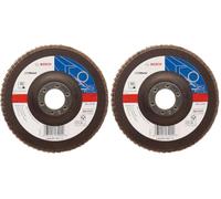 Bosch 2608607353 (2 608 607 353) Flap Disc 125 Mm, 22,23 Mm, 40, U/min (Pack of 2)