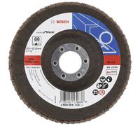 Bosch 2608607354 "Expert" K60 Straight Flap Disc for Metal, 0 V, Black/Brown, 125 mm