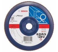 Bosch 2608607372 "Expert" K12 Flap Disc for Metal, 0 V, Blue/Brown, 180 mm