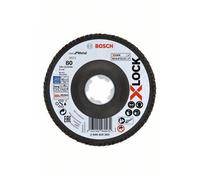 Bosch PRO X Lock Zirconium Abrasive Flap Disc 125mm 80g Pack of 1