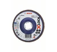 Bosch PRO X Lock Zirconium Abrasive Straight Flap Disc 125mm 60g Pack of 1