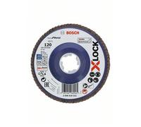 Bosch PRO X Lock Zirconium Abrasive Straight Flap Disc 125mm 120g Pack of 1