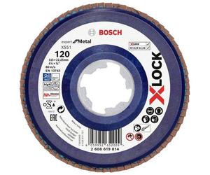 Bosch 2608619814 X551 Flap Disc 115mm Quick X-LOCK For Metalwork
