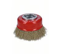Bosch X-Lock Cup Brushes Crimped 75mm Brass Coated 0.3mm