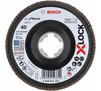 Bosch 2608621763 X-LOCK Flap Disc 115mm Durable Zirconium Oxide Me...