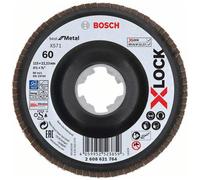 Bosch 2608621764 X-LOCK Flap Disc 115mm Metal Grinding Zirconium Oxide