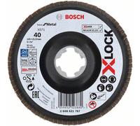 Bosch X-LOCK X571 Fan Washer Best for Metal Diameter 125 mm Grit 40 - Pack of 1