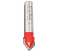 Bosch 2608629369 V-Grooving Cutter 12, 7x10x8mm, 0 V, Red/Silver