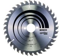 Bosch 2608640616 Optiline Wood Circular Hand Saw Blade, 190mm x 2.6mm x 30mm, 36 Teeth, Silver