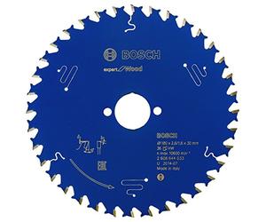 Bosch 2608644033 Circular Saw Blade, "Top Precision" Exwoh 180x30mm 36, 0 V, Blue