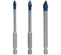 Bosch 3x EXPERT HEX-9 Hard Ceramic Drill Bit Set (for Hard tiles, Soft tiles, Ø 5-8 mm, Professional Accessory Impact Drill/Driver, Rotary Drill/Drivers)