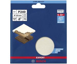 Bosch 2608900677 Expert M480 Sanding Net For ROS 125mm G 240 5-pc
